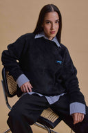 Suéter Peludo Negro