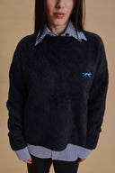 Suéter Peludo Negro