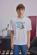 Remera Tranca Ski Club Blanca