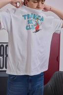 Remera Tranca Ski Club Blanca