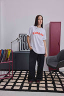 Remera Tranca Espejo Blanca