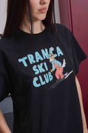 Remera Tranca Ski Club Negra