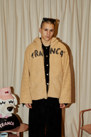 Campera Corderito Tranca Beige