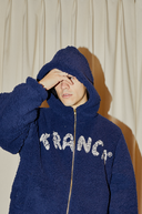 Campera Corderito Tranca Azul