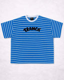 Remera Rayada Azul Negra