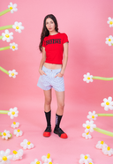 Camiseta de bebé roja