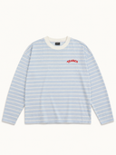Remera rayada TWISTER - Celeste
