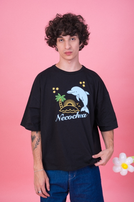 Remera Miami Negra