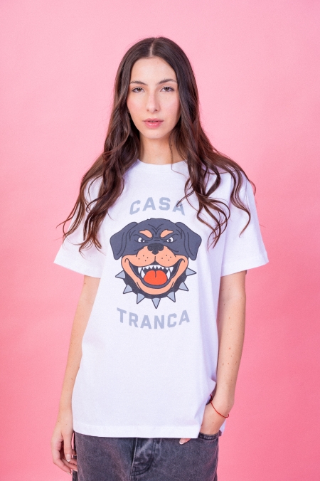 Remera Perro Bravo Blanca